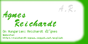 agnes reichardt business card